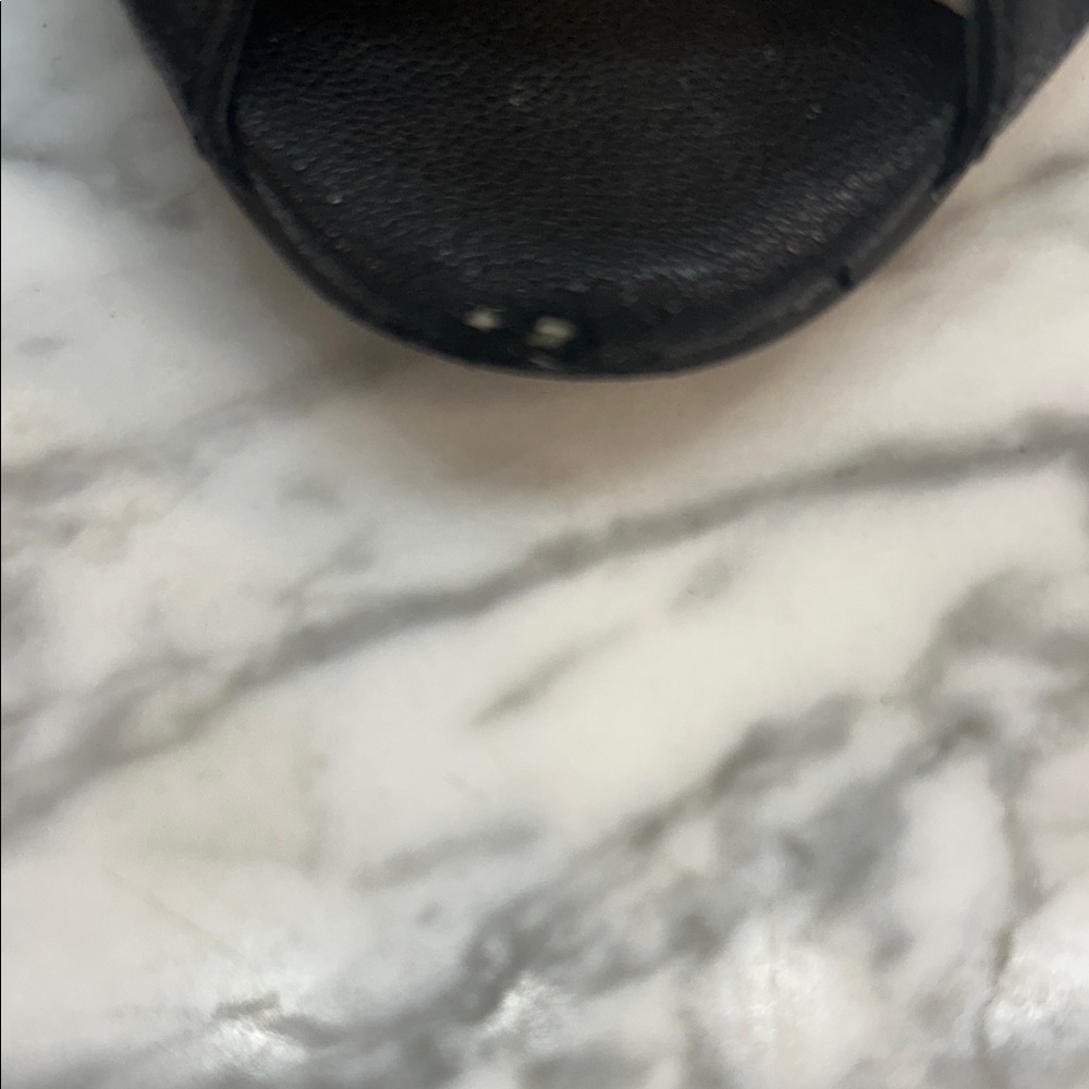 Tory Burch Black Small Wedge with Gold Accents - Picture 6 of 6